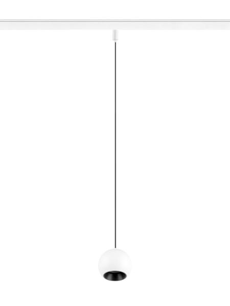 LIGHT EYE® 2.0, 48V Pendelleuchte, DALI, Pendellänge 200 cm, 3000K, 30°, weiß / schwarz