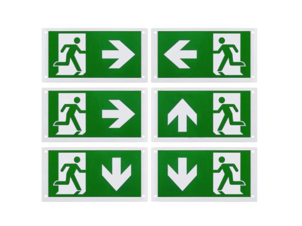 P-LIGHT, 6er Set, Piktogrammfolie, B: 15.5 H : 30 cm, grün