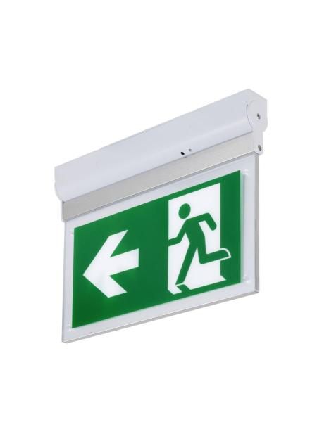 P-LIGHT, Wand- und Deckenaufbauleuchte, rechteckig, 6000K, 3 W, weiß / transparent