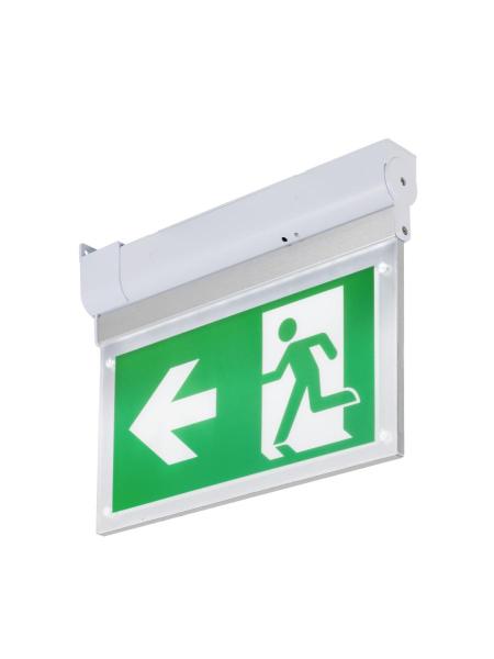 P-LIGHT, Wand- und Deckenaufbauleuchte, rechteckig, 6000K, 3 W, weiß / transparent