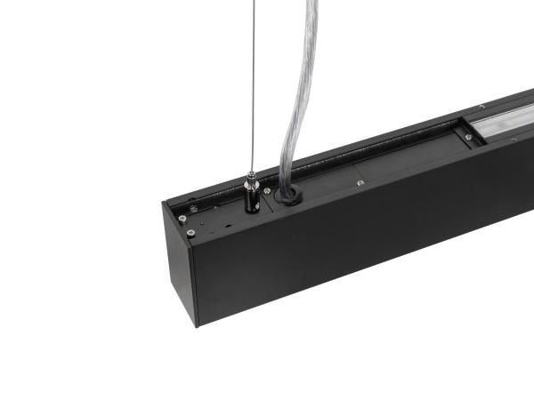 GLENOS® PRO, Pendelleuchte, 1,5m, DALI, UGR16, Pendellänge 210 cm, 4000K, 75°, schwarz