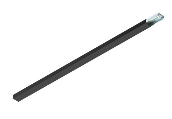 EASYLIGHT BC 1500 5 25 BK, Blind Cover 1500mm, 5 pole, 2,5mm2