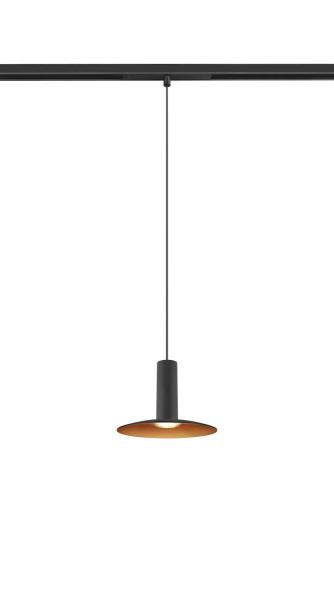 LALU® SET, 48V Pendelleuchte, LED Base, ELYPSE, DALI, Pendellänge 200 cm, 2700/3000K, 40°, schwarz