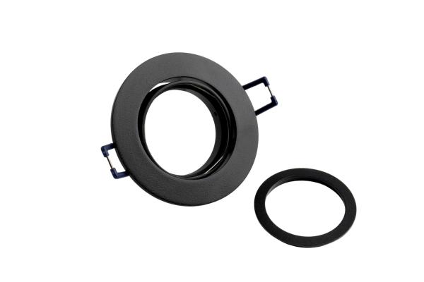 Einbaustrahler - Samsola, Round, Schwarz