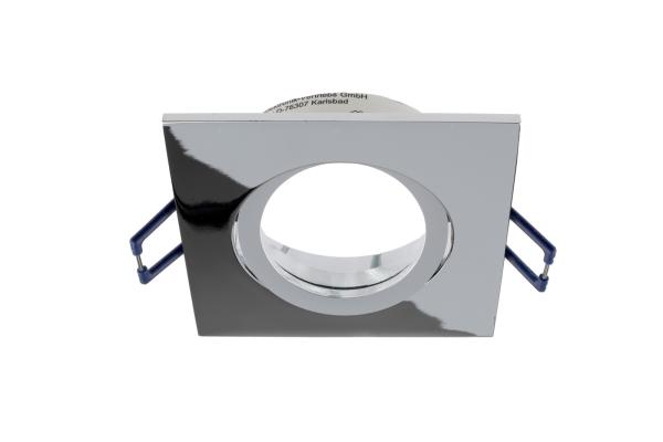 Einbaustrahler - Samsola, Square, glänzend, Silber