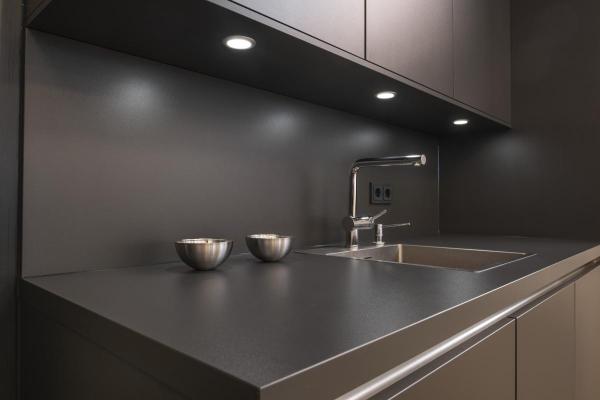 DL 126, Einbauleuchte, LED, 3000 K, rund, metall gebürstet, 2,8 W, inkl. Blattfedern