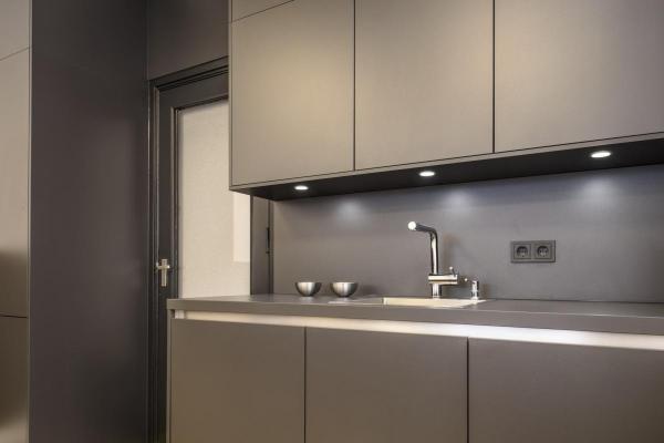 DL 126, Einbauleuchte, LED, 3000 K, rund, metall gebürstet, 2,8 W, inkl. Blattfedern