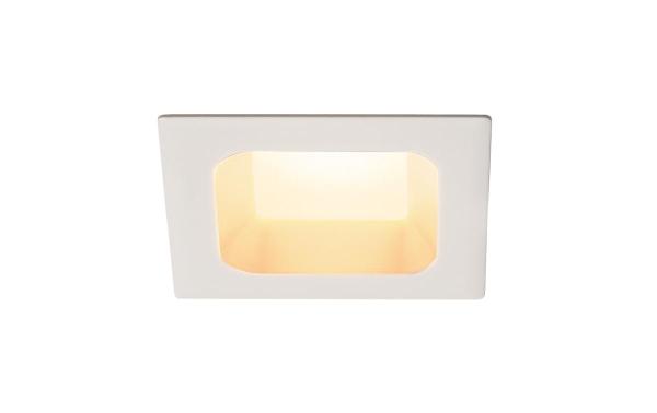VERLUX, Einbauleuchte, LED, 3000 K, mattweiß, L/B/T 8,5/8,5/4,5 cm, 10 W