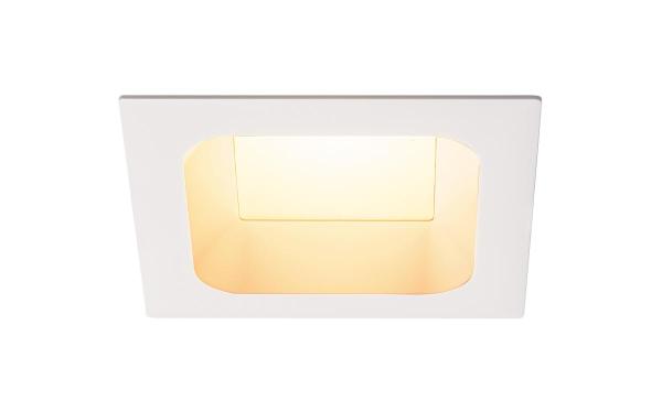 VERLUX, Einbauleuchte, LED, 3000 K, mattweiß, L/B/T 13,5/13,5/7,5 cm, 20 W