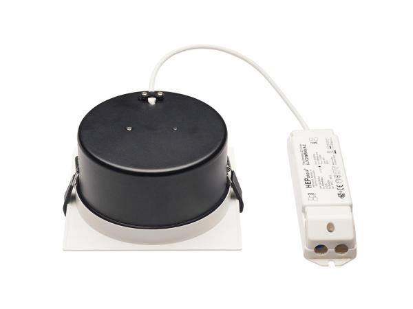 VERLUX, Einbauleuchte, LED, 3000 K, mattweiß, L/B/T 13,5/13,5/7,5 cm, 20 W