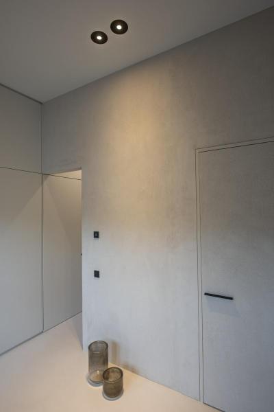 NEW TRIA 150, Einbauleuchte, einflammig, QPAR111, rund, schwarz matt, max. 75 W, inkl. Blattfedern