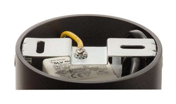 TRILEDO, Deckenleuchte, LED, 3000 K, rund, schwarz matt, 38°, 6,2 W, inkl. Treiber