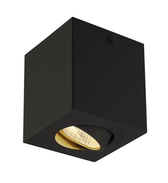 TRILEDO, Deckenleuchte, LED, 3000 K, eckig, schwarz matt, 38°, 6,2 W, inkl. Treiber