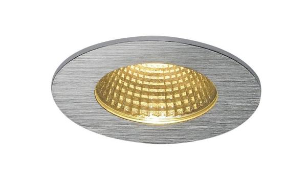 PATTA-I, Einbauleuchte, LED, 3000 K, rund, aluminium gebürstet, 38°, inkl. Treiber