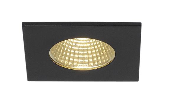 PATTA-I, Einbauleuchte, LED, 3000 K, eckig, schwarz matt, 38°, inkl. Treiber