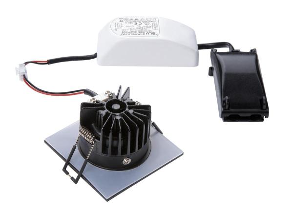 PATTA-I, Einbauleuchte, LED, 3000 K, eckig, schwarz matt, 38°, inkl. Treiber