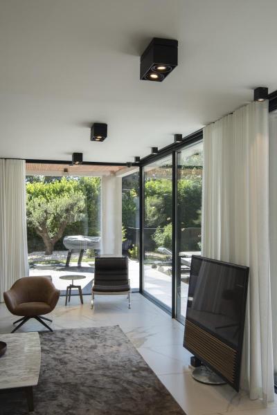 KARDAMOD, Deckenleuchte, zweiflammig, QPAR111, rechteckig, schwarz matt, max. 150 W