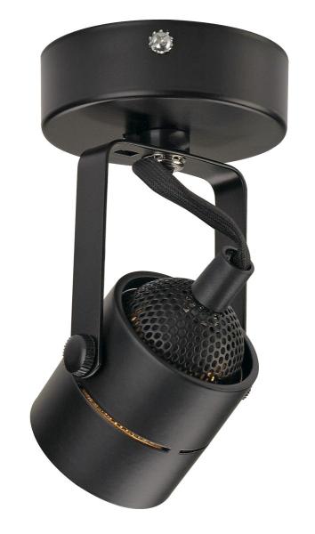 SPOT 79, Wand- und Deckenleuchte, QPAR51, rund, schwarz, 230V, max. 50 W