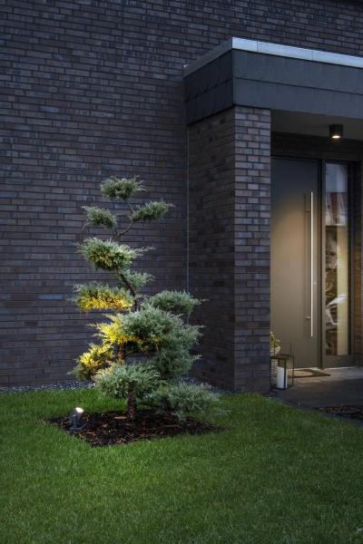 CUBIX, Outdoor Standleuchte, einflammig, QPAR51, IP44, eckig, anthrazit, Energiesparleuchte, max. 25 W