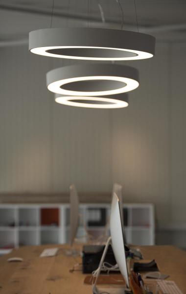 MEDO RING 60, Pendelleuchte, LED, weiß, Ø 60 cm, inkl. LED-Treiber