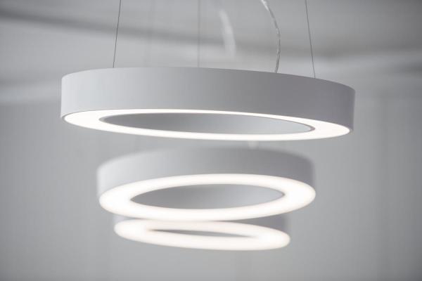 MEDO RING 60, Pendelleuchte, LED, weiß, Ø 60 cm, inkl. LED-Treiber