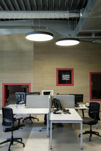 MEDO 90, Deckenleuchte, LED, 3000 K, rund, schwarz, Ø 90 cm, zur Pendelleuchte umrüstbar, 120 W