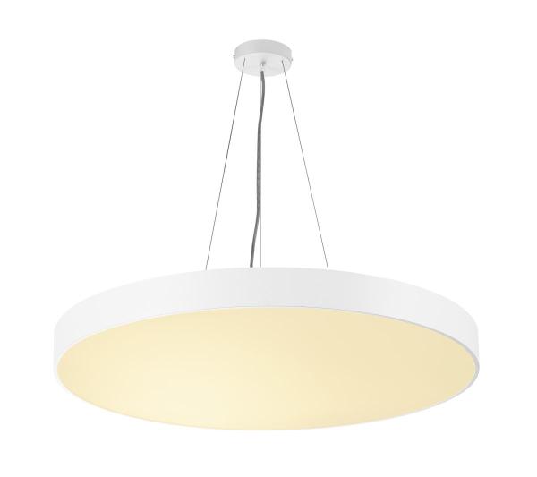 MEDO 90, Deckenleuchte, LED, 3000 K, rund, weiß, Ø 90 cm, zur Pendelleuchte umrüstbar, 120 W