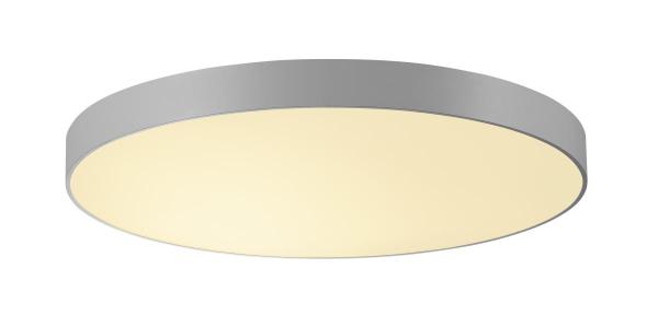 MEDO 90, Deckenleuchte, LED, 3000 K, rund, silbergrau, Ø 90 cm, zur Pendelleuchte umrüstbar, 120 W