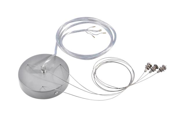 ABHÄNGESET, für MEDO runde Pendelleuchte, rund, silbergrau, 5-adrig