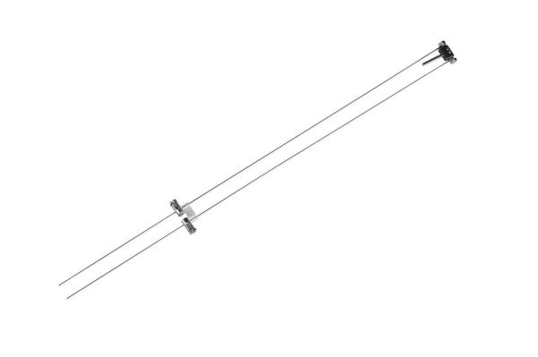 ASMARA, für TENSEO Niedervolt-Seilsystem, QR-C51, chrom, 1 Stück