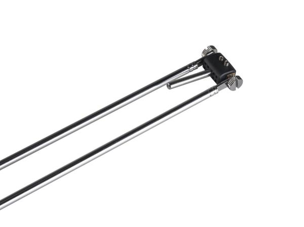 TELESKOP, Seilleuchte für TENSEO Niedervolt-Seilsystem, QR-C51, chrom, B/H/T 4,5/21-52/1 cm