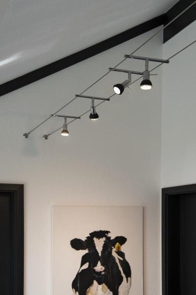 SYROS, Seilleuchte für TENSEO Niedervolt-Seilsystem, QR-C51, chrom