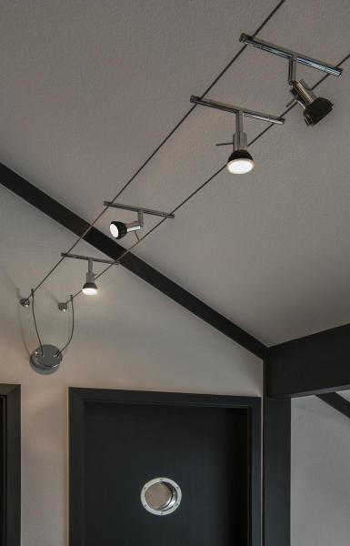 SYROS, Seilleuchte für TENSEO Niedervolt-Seilsystem, QR-C51, chrom