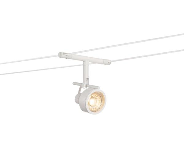 SALUNA, Seilleuchte für TENSEO Niedervolt-Seilsystem, QR-C51, weiß