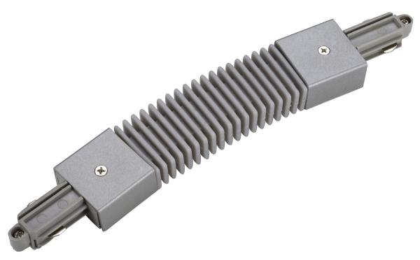 FLEXVERBINDER, für Hochvolt 1Phasen-Aufbauschiene, silbergrau