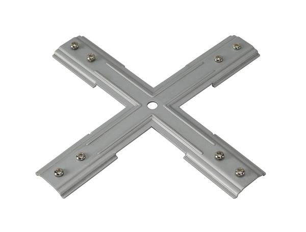 STABILISATOR X-VERBINDER, für Hochvolt 1Phasen-Aufbauschiene, nickel matt