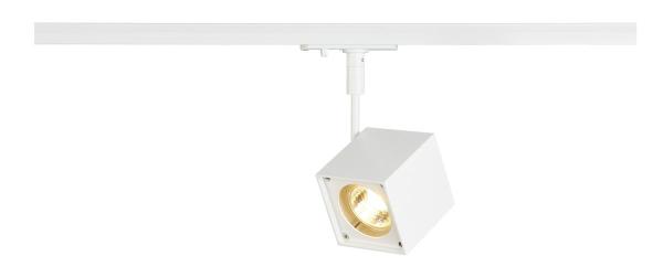 ALTRA DICE TRACK, Spot für Hochvolt-Stromschiene 1Phasen, LED GU10 51 mm, eckig, weiß, 50 W, inkl. 1Phasen-Adapter