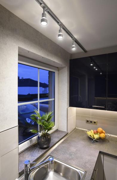 PURI TRACK, Spot für Hochvolt-Stromschiene 1Phasen, QPAR51, silbergrau, max. 50 W, inkl. 1Phasen-Adapter