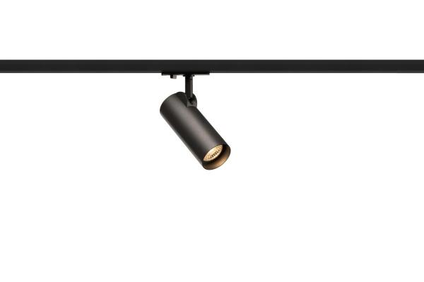 HELIA 50 TRACK, Strahler für 1Phasen Hochvolt-Stromschiene, LED, 3000 K, schwarz, 35°, inkl. 1 Phasen-Adapter