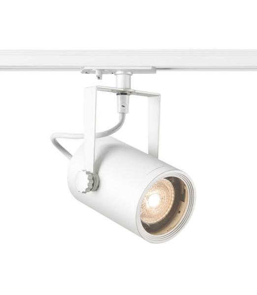 EURO SPOT, Spot für Hochvolt-Stromschiene 1Phasen, QPAR51, weiß, max. 25 W, inkl. 1Phasen-Adapter