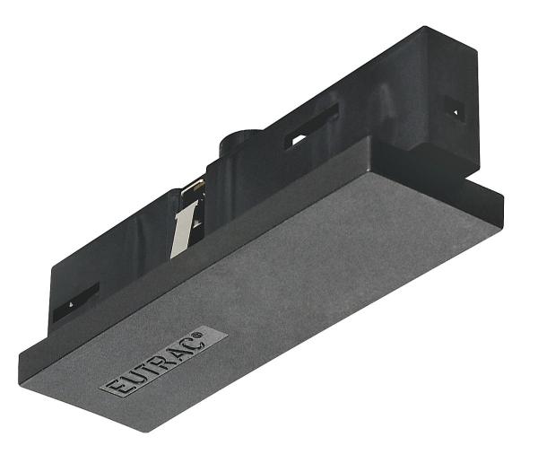 MITTELEINSPEISER, für EUTRAC Hochvolt 3Phasen-Aufbauschiene, schwarz