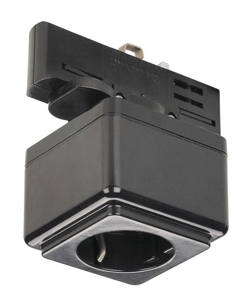 STECKDOSE, für EUTRAC Hochvolt 3Phasen-Aufbauschiene, schwarz