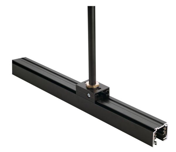 PENDELCLIP, für EUTRAC Hochvolt 3Phasen-Aufbauschiene, schwarz, M13 Gewinde