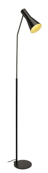 PHELIA, Standleuchte, A60, schwarz, max. 23 W