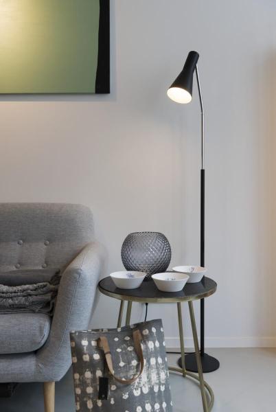 PHELIA, Standleuchte, A60, schwarz, max. 23 W