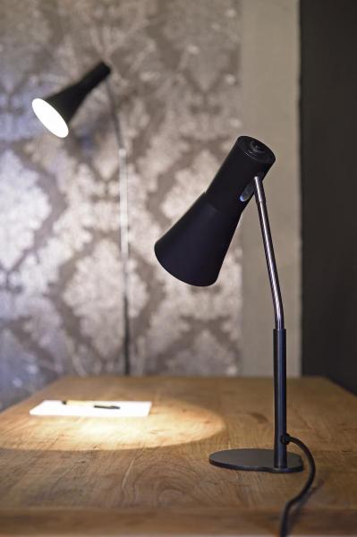 PHELIA, Standleuchte, A60, schwarz, max. 23 W