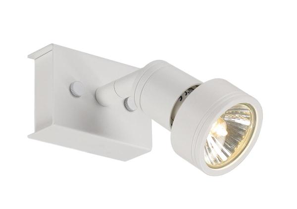 PURI, Wand- und Deckenleuchte, einflammig, QPAR51, weiß matt, max. 50 W, mit Dekoring