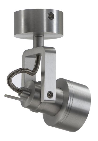 INDA, Wand- und Deckenleuchte, Spot, QPAR51, aluminium gebürstet, max. 50 W