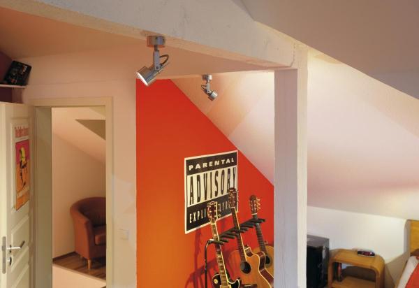 INDA, Wand- und Deckenleuchte, Spot, QPAR51, aluminium gebürstet, max. 50 W