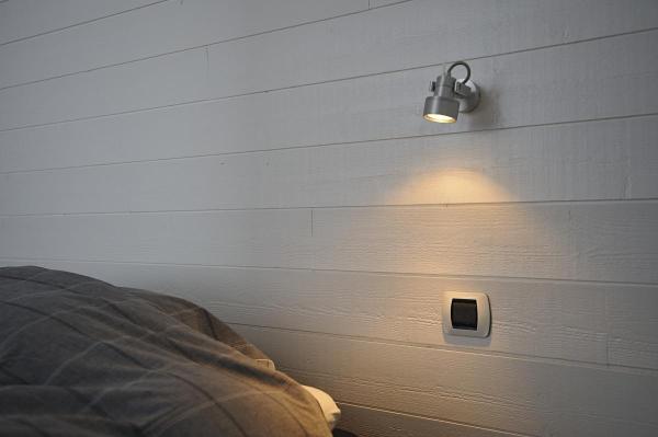 INDA, Wand- und Deckenleuchte, Spot, QPAR51, aluminium gebürstet, max. 50 W